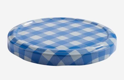 Deckel TO 82 blau-weiss-karo 